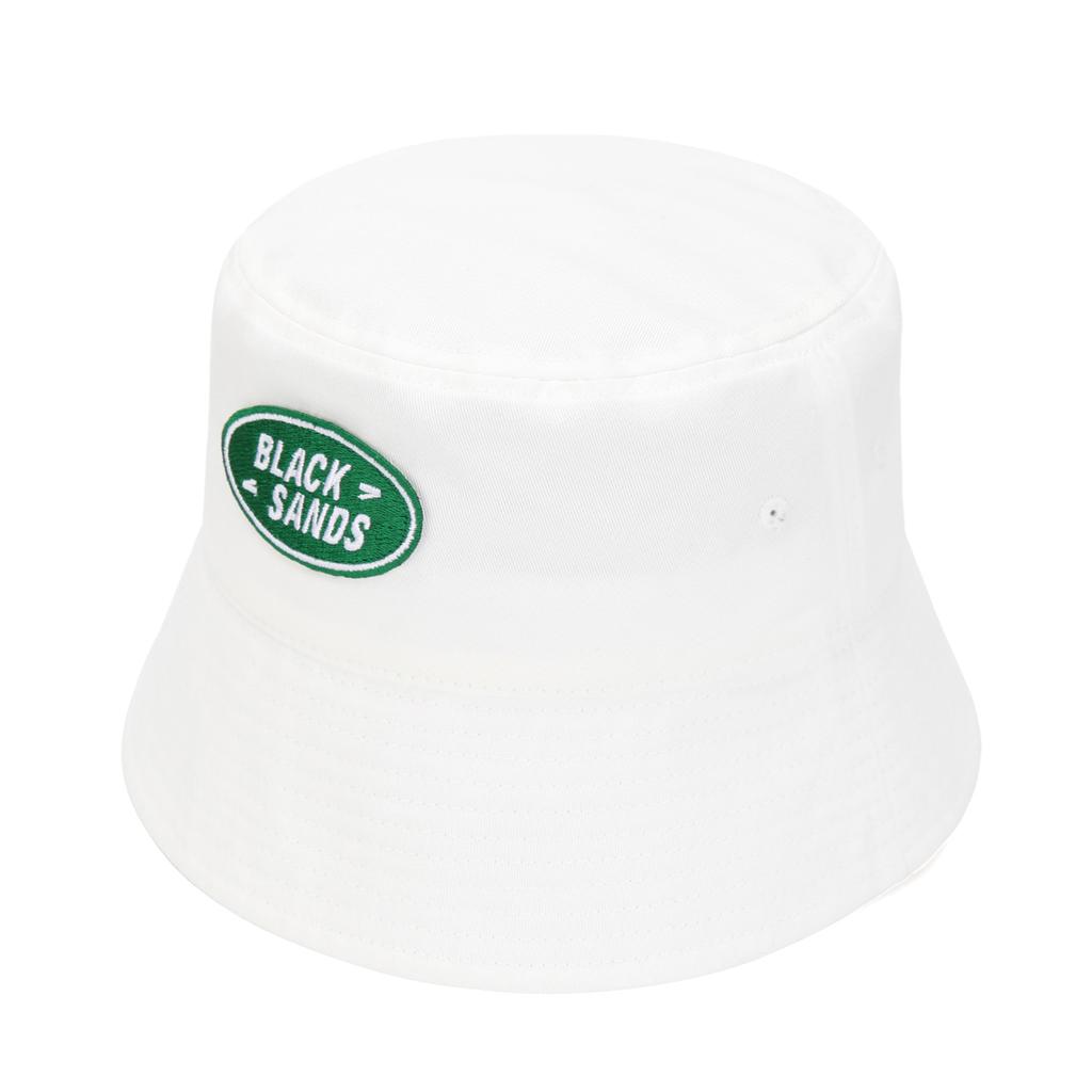 Beullaegsaenjeu Circle Patch Embroidered Bucket Hat_White
