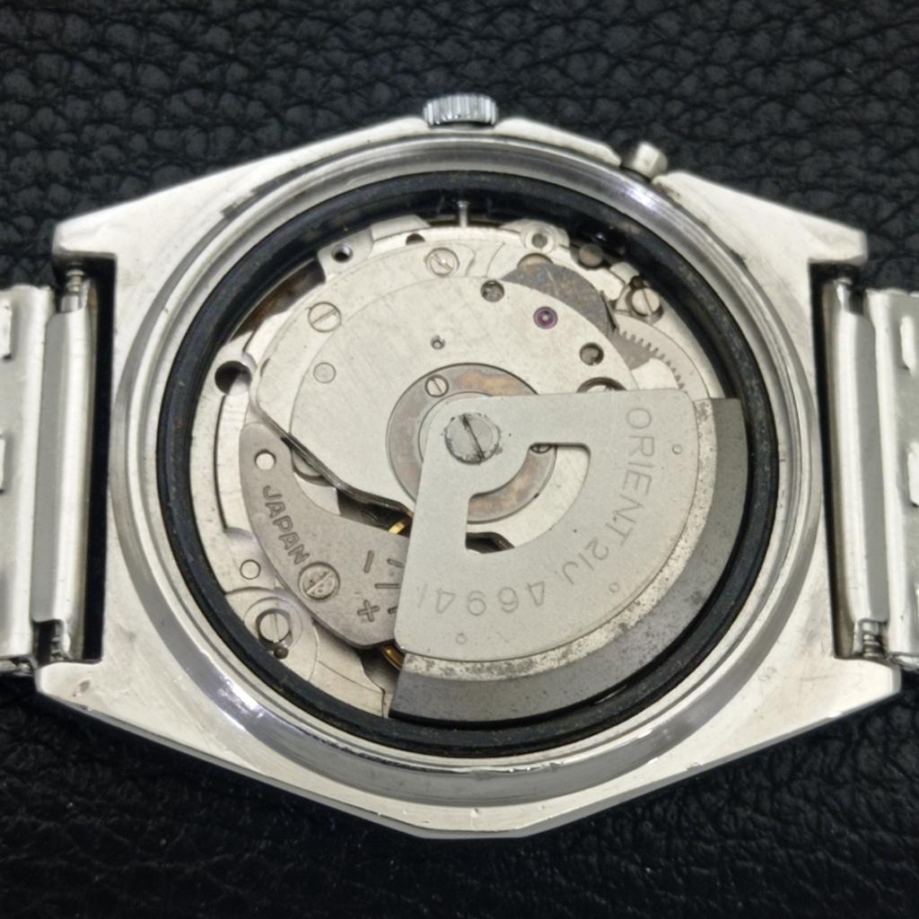 AUTOMATIK VINTAGE ORIENT CRYSTAL JAPAN 46941 HERREN ORIGINAL ZIFFERBLATT UHR a703394-1