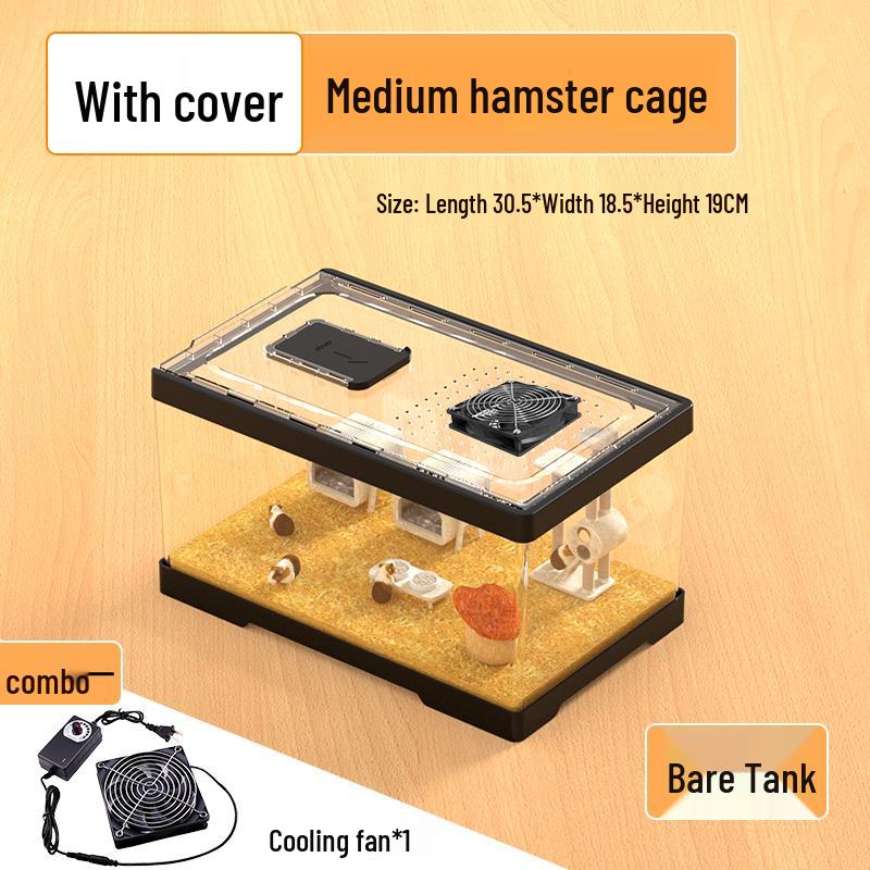 Large Acrylic Hamster & Chinchilla Cage Villa Breeding Box
