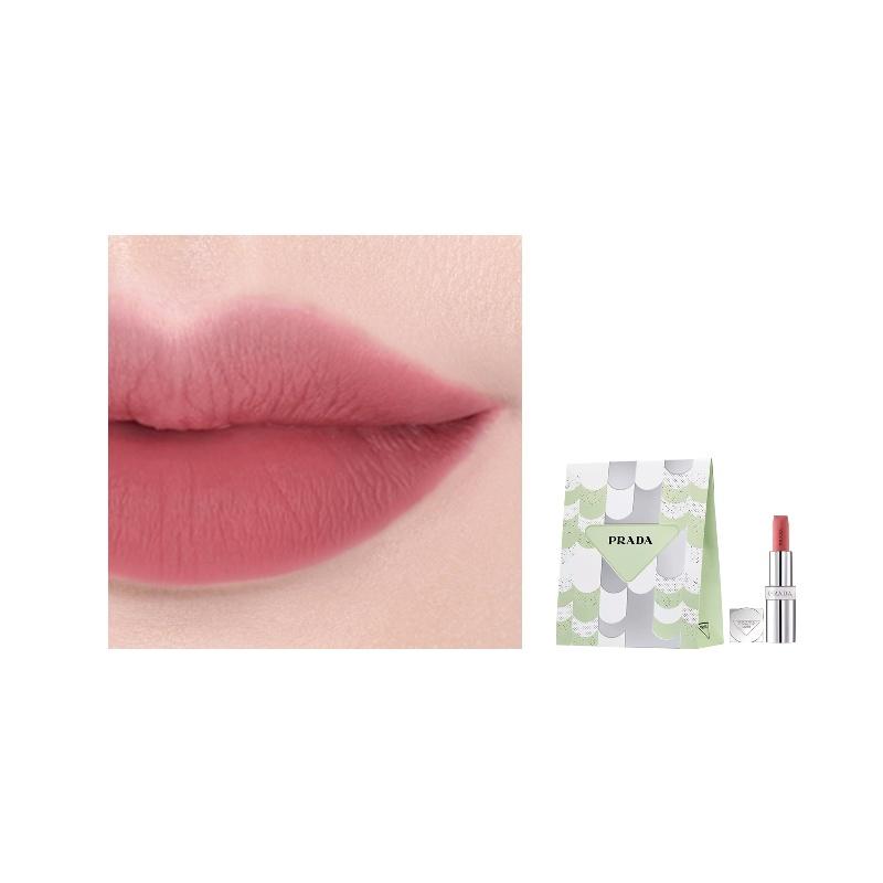Матовая помада Prada, ultimate цвет, легкая помада, подарочный пакет limited edition, матовая, легко наносимый цвет, #P155 Tipsy Powder 3,8 г красный