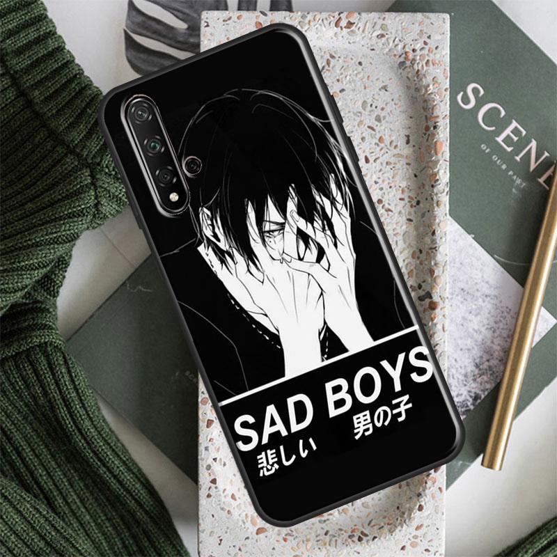 Sad Japanese Anime Aesthetic For Huawei Nova 12s 7i 8i 11i 12i 9 10 SE Y91 Y90 Y60 Y70 Y72 Y61 P30 P40 Lite P60 Pro Case
