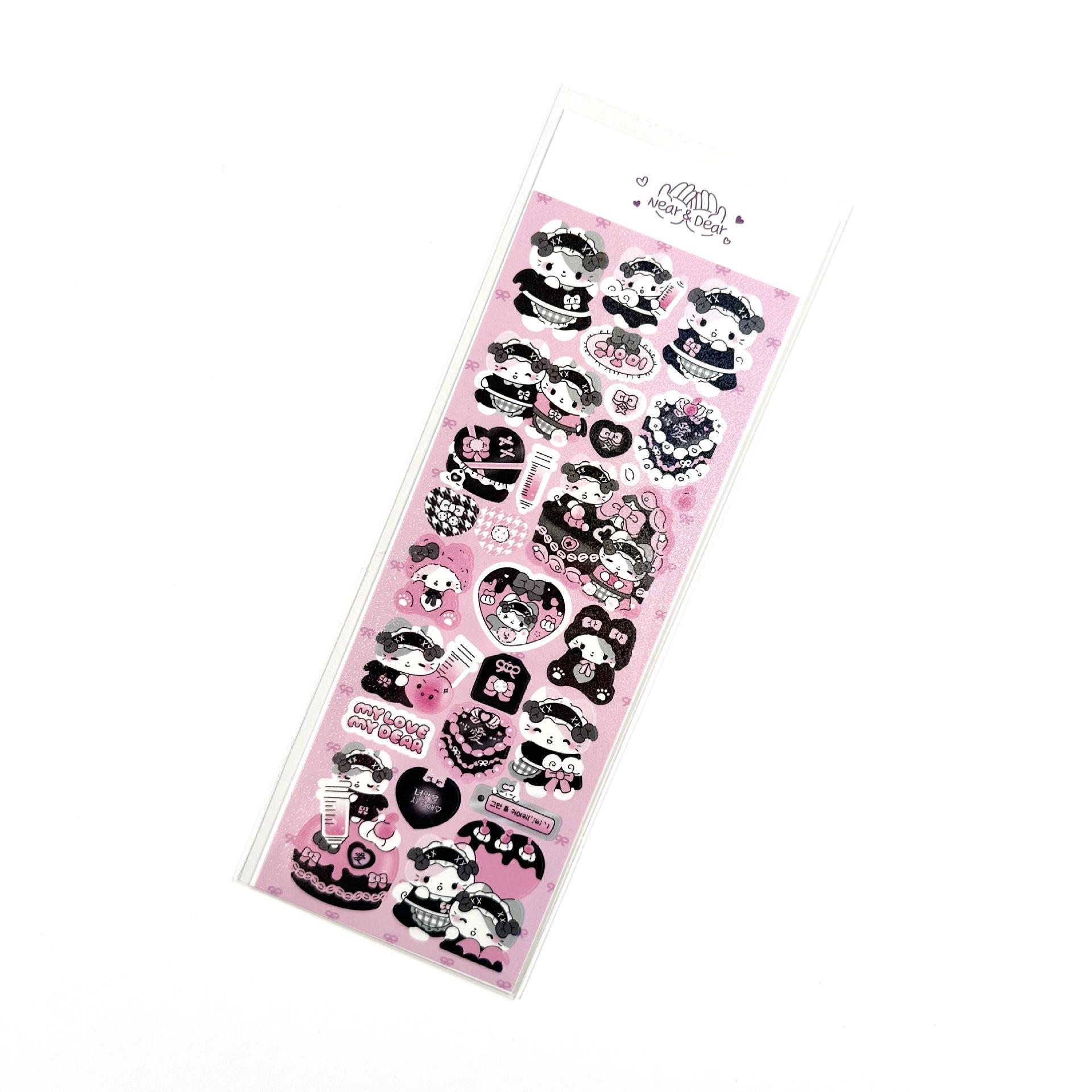 

Korean Laser Kawaii Cute Cartoon Animal Stickers Handbook Star Card Photo Planner Notebook Scrapbook DIY Decorative Stickers