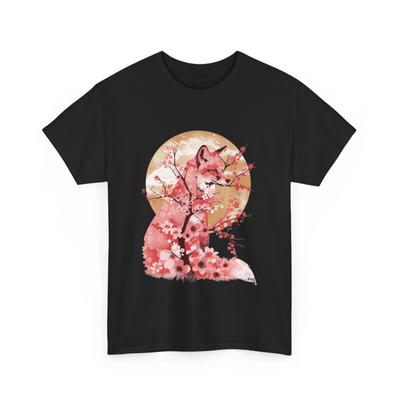 Maglietta Volpe Rosa | Maglietta Kitsune | Volpe Giapponese