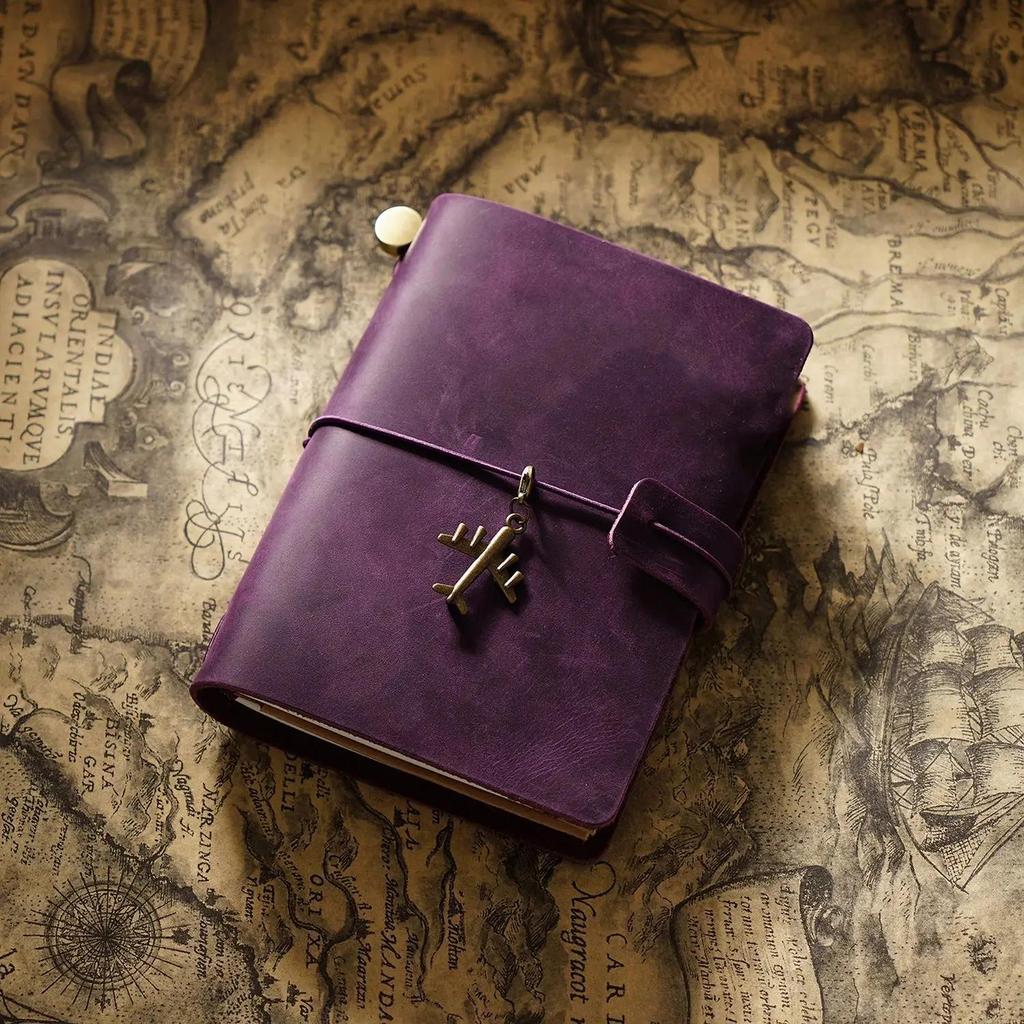 New Travel Notebook Notebook Cowhide Leather Diary Vintage Notebook Creative Record
