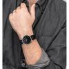 BUREI Men's Simple Stylish Watch Leather Band Slim Design Timepiece