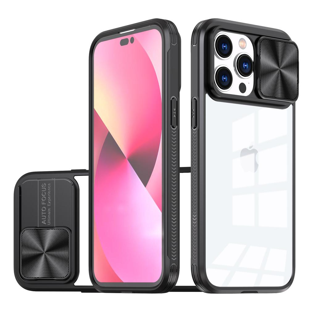 The extraordinary charm armor is suitable for iPhone16Promax magnetic mobile phone case, Apple 15 two-color anti-drop window protective case.