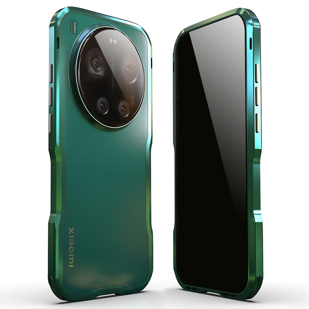 LUPHIE Hülle für Xiaomi 17 Ultra 5G Metall Stoßstangen Rahmen Stoßfeste Handyhülle