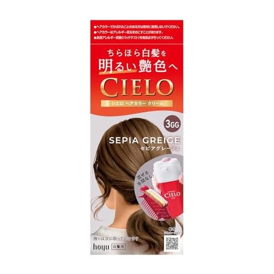 [Grey Hair Dye] Cielo Hair Color Cream 3GG (Sepia Greige) Bright Gray Hair Dye Hoyu Ladies Self Color [Quasi-drug] cielo hoyu