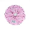 Polka Dot Ruffle Scrunchie (pink)