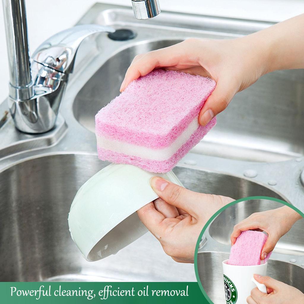 Dishwashing Sponge High Density Color Sponge Kitchen Cleaning Sponge Block Household Dishwashing Brush Durable