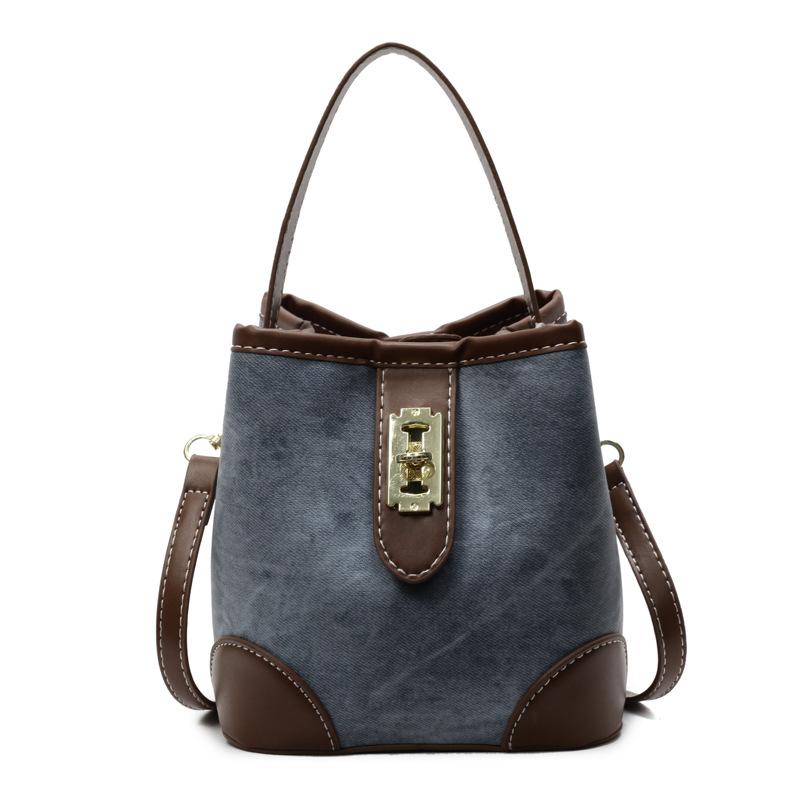 Single shoulder underarm bag popular retro single shoulder underarm bag bucket bag small bag new women's bag fashion