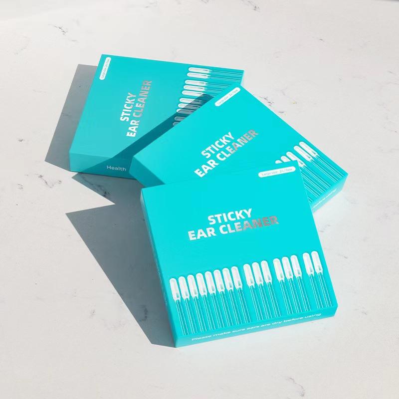 Disposable Sticky Ear Swabs Pick Reusable Ear Cleaner Soft Silicone Ear Wax Removal Tool Earwax Remover For Olders Adult Kid