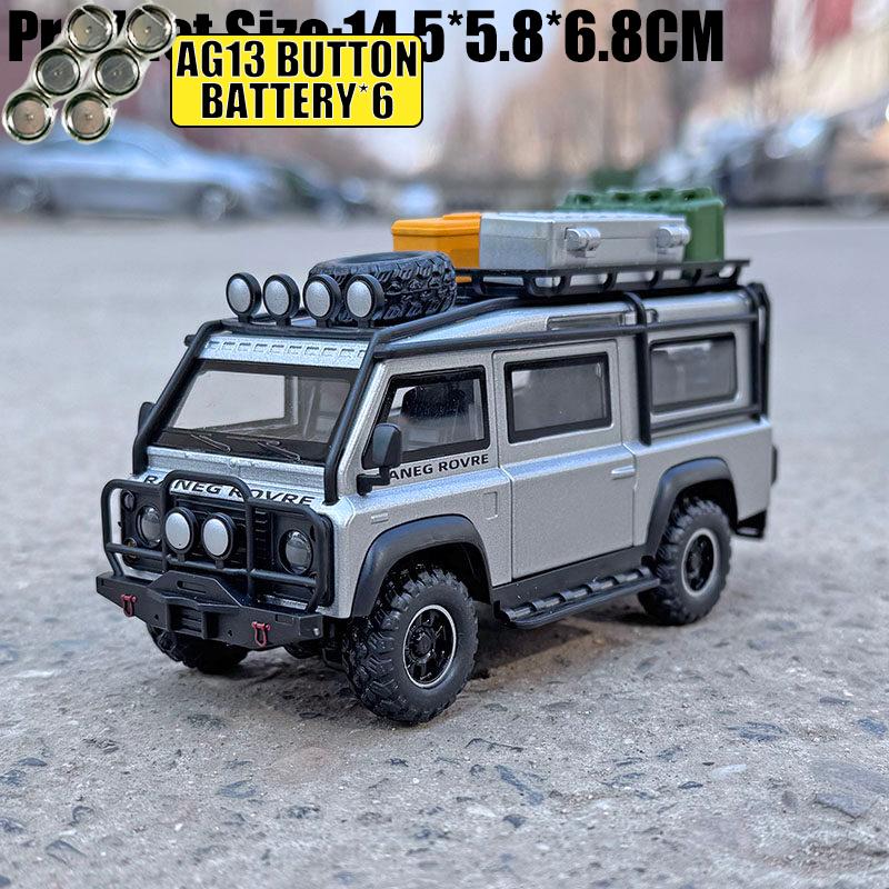 1:32 Defender 90 Off Road Expedition Modified Version Alloy Diecast Model Car Simulation Vehicle Home Trendy Ornament