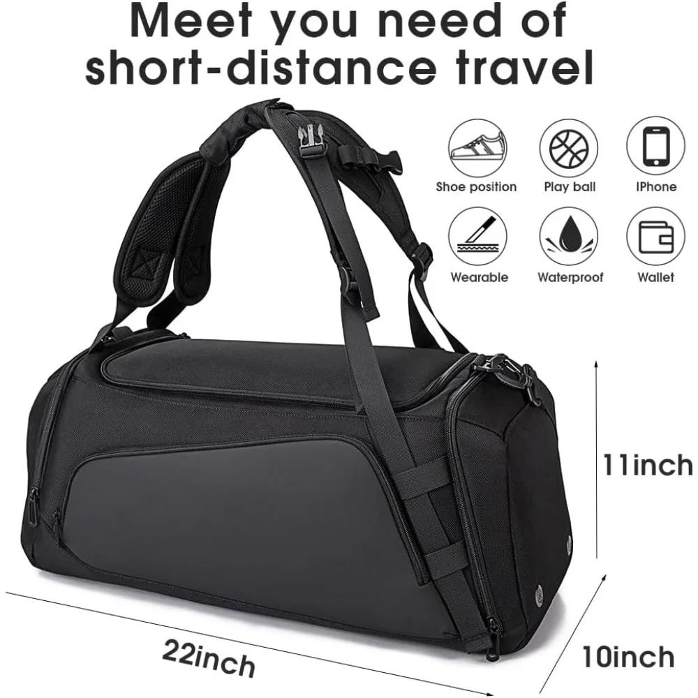 Gym Sports Duffel Backpack for Man & Women Durable and Non-deformable Material Mutifunction Pockets Fitness Bag