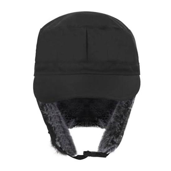 Lying winter hat ear flaps work cap men women waterproof windproof large size aviator warm fleece-lined wide-brimmed use skiing snowboarding cycling 3