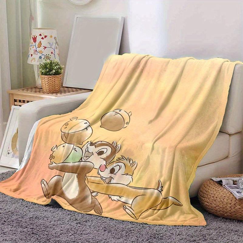

1pc, Charming Chip n Dale Acorn Adventure Blanket Cozy Home Decor Blanket for Couch, Bed, Travel, Camping, Car, Beach, Office Nap Perfect 80x120cm