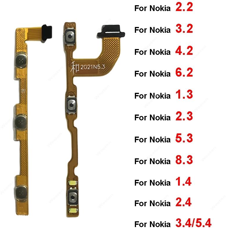 Per Nokia 2.2 3.2 4.2 6.2 7.2 1.3 2.3 5.3 8.3 1.4 2.4 3.4 5.4 Tasto Laterale Volume Accensione Cavo Flessibile