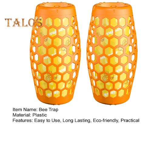 1 Pair Wasp Traps Eco-Friendly Bright Color Easy To Install Indoor/Outdoor Hanging Paper Wasps Bee Traps Catcher