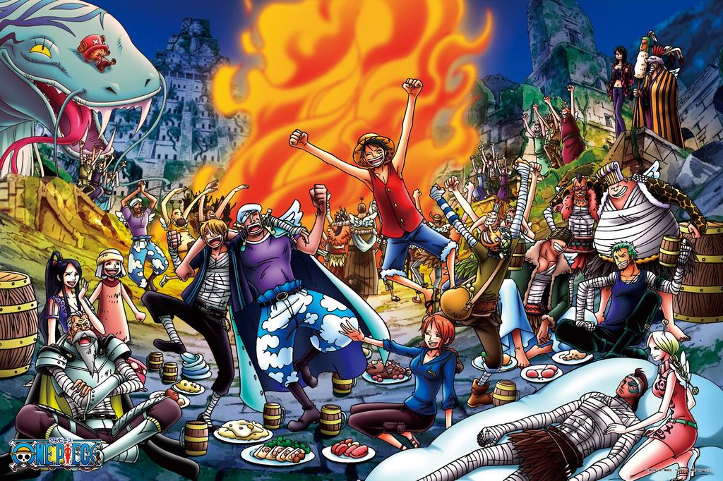 One Piece Puzzle a 1000-Piece - It's Feast!!! 1000-354