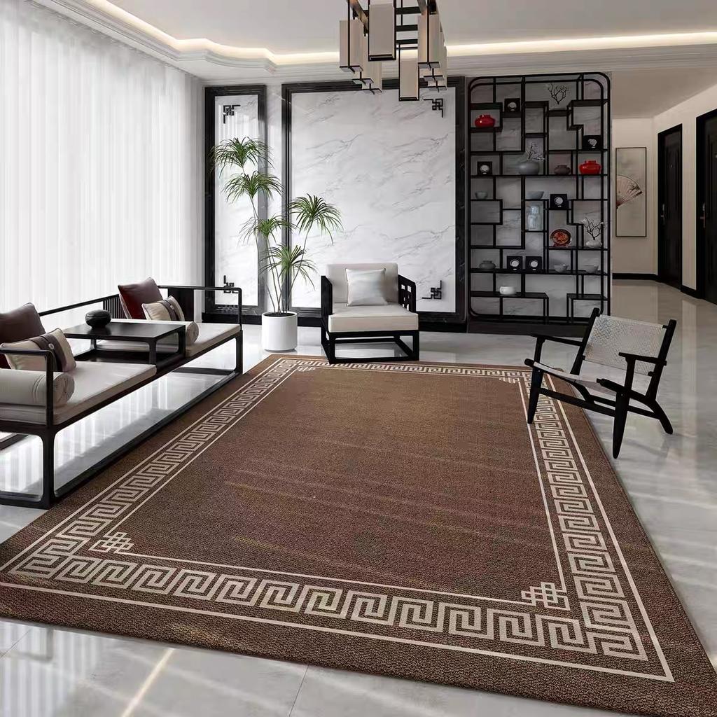 Light luxury carpet, living room floor mat, sofa, coffee table, carpet, home decoration