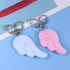 Y2K Sweet Plush Angel Wings Keychain Simple Butterfly Wing Keyring Pendant Bag Charms Backpack Hanging Decoration Couple Gifts