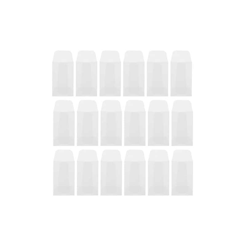 Cabilock Mini Envelopes, Set of 50, 3x5cm, Semi-Transparent Glassine Paper, Tracing Paper, Small Bags, for Packaging Accessories, Coin Envelopes,