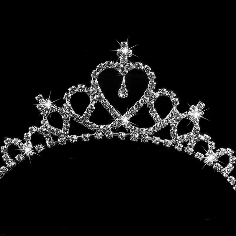 New Children's Headwear Accessories Children's Princess Crown Headband Girls' Heart-shaped Accessories Birthday Hair Cards