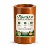 Wood Glass for Diabetes with Neem 200 ML Capacity Lab Tested Ayurvedic Herbal Water Tumbler for Overnight Infused Water Reusable Natural Glass