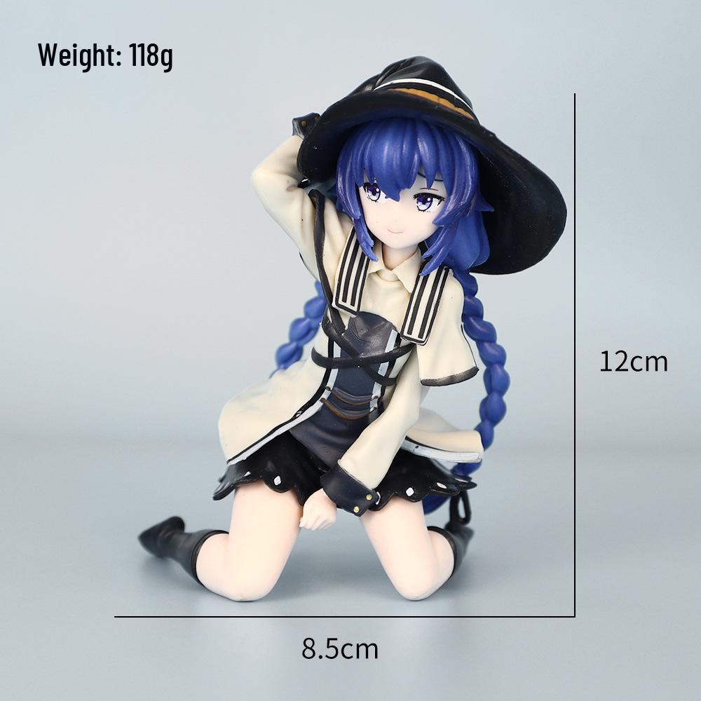 Mushoku Tensei Roxy Mage Figure - Kneeling Anime Ornament for Car or Desktop