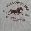 Yellowstone Womens/Ladies Dutton Ranch Horse Heather T-Shirt