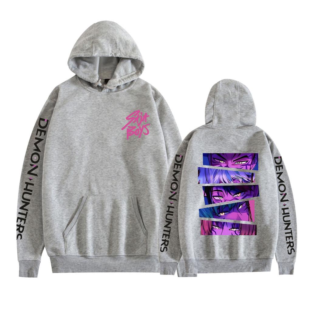 Hot KPop Demon Hunters Anime Funny Hoodie Hip Hop Graphic Sweatshirts Streetwear Harajuku Tracksuit