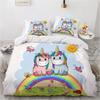 1 Cartoon unicorn Duvet Cover Pillowcase Bedding Set  Adult Boys Girls Bedroom Decoration Children Gift Single Double Large Size