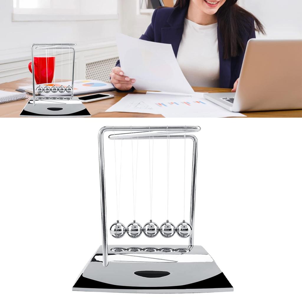 Cradle Balance Steel Ball Physics Science Pendulum Ornament Toy Desk Newton's
