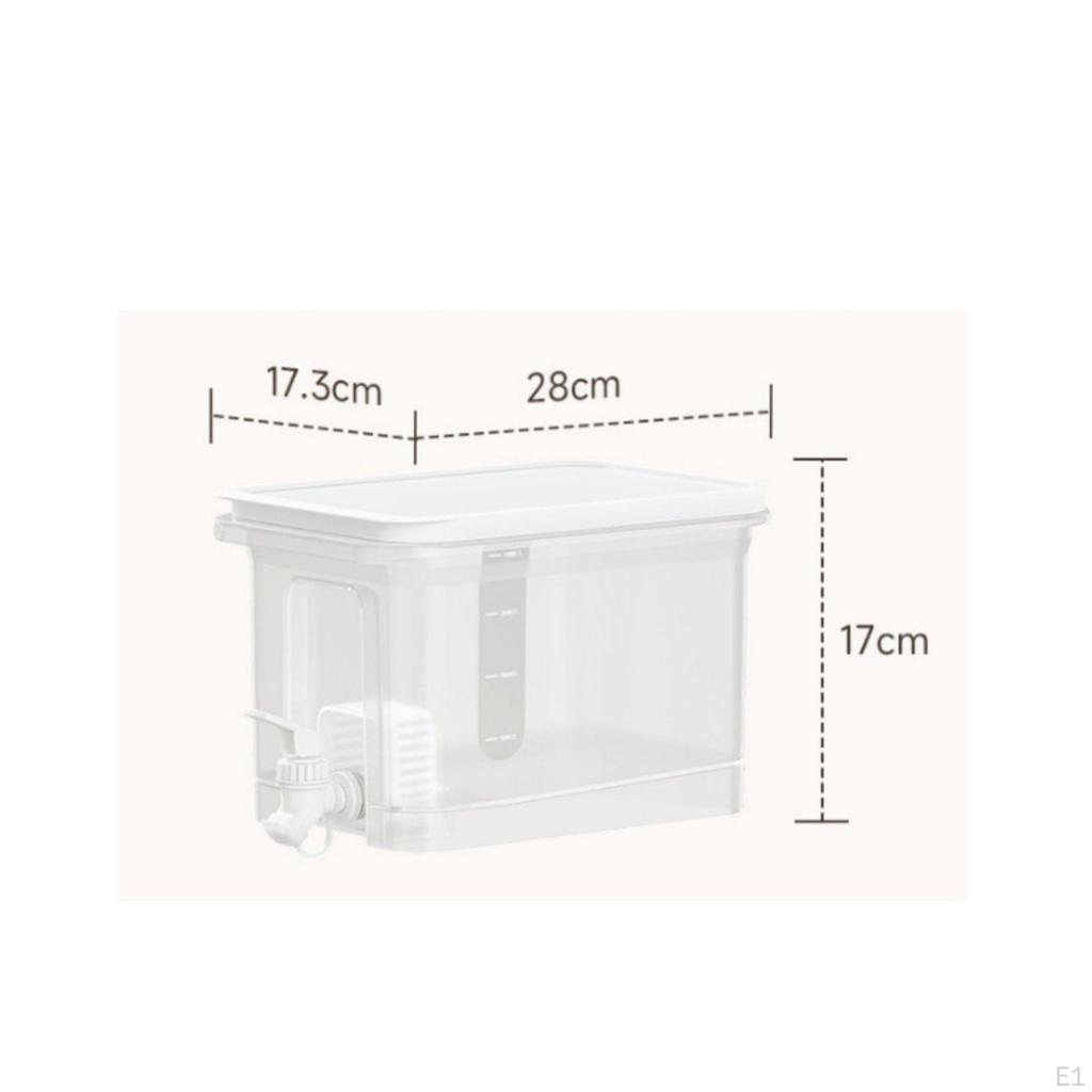 4 4Liter Dispenser Drink HeatResistant Fridge Sloped Bottom Sealed Cold