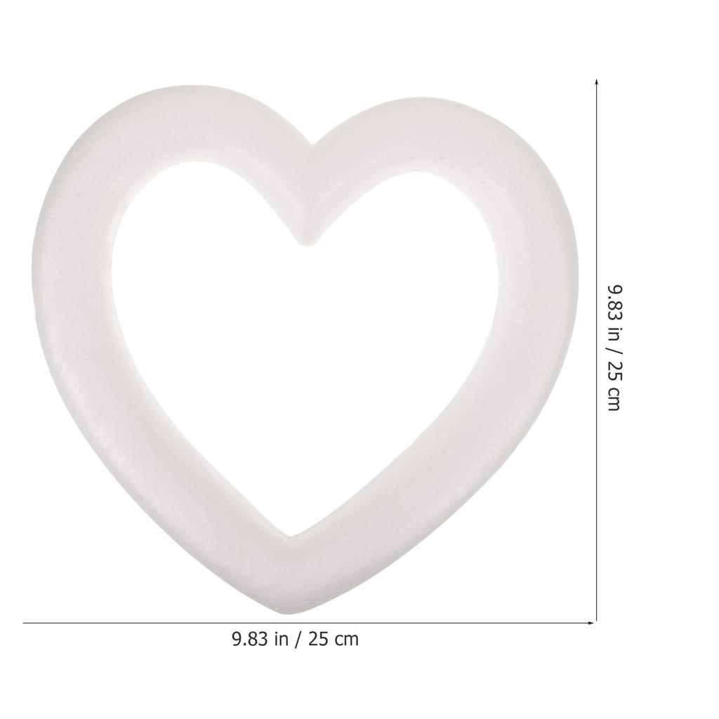 4Pcs DIY Heart Wreath Craft Rings for Garland Making Party Decor Holiday Hanging Ornament Kids Creative Art Project At Home