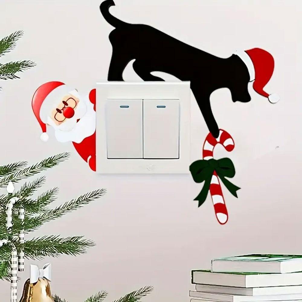 Funny Door Toppers Decor Cat/Dog Shaped Christmas Decoration  Holiday Ambiance