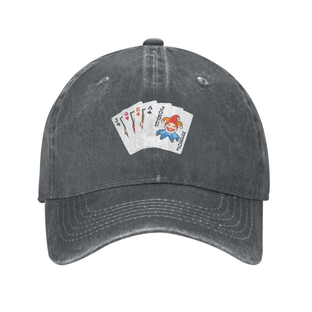 Balatro Game Card Joker Washed Baseball Cap Casual Sun Trucker Summer Men Women Kpop Rock Snapback Cap