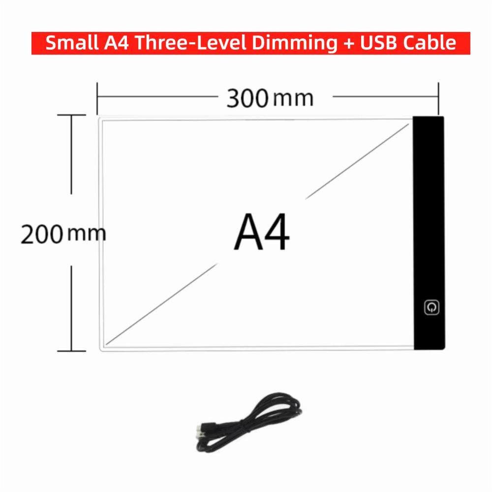 Three Level Dimmable Led Light Pad Brightness Adjustable Led Drawing Copy Board Painting
