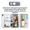 Yousheng Child Proof Fridge Lock Self-Adhesive Baby Proofing Refrigerator Oven Dishwasher Cabinet Cupboard Drawer Lock Kids Safety Freezer Door Latch