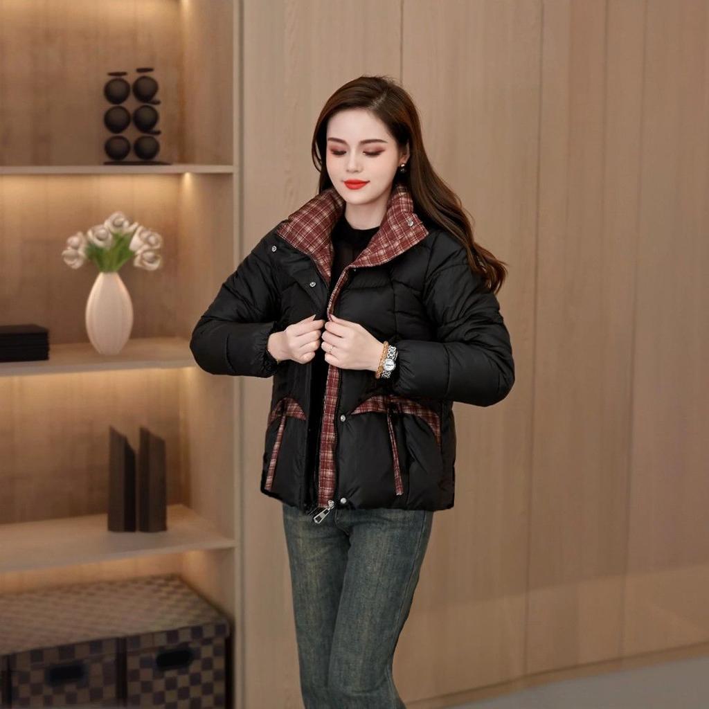 Fashion Short Cotton-padded Coat Ladies Winter  New Thick Down Jacket Women Parkas Casual Outcoat Western Style Overcoat Top