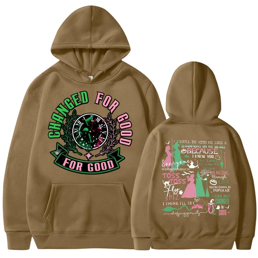 Women's Fashionable Casual Hooded Long Sleeved Printed Sweatshirt