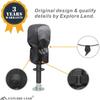 Explore Land Waterproof Electric Tongue Jack Cover, RV Camper Power Trailer Jack Protector Size 9L X 4W X 18H Inch