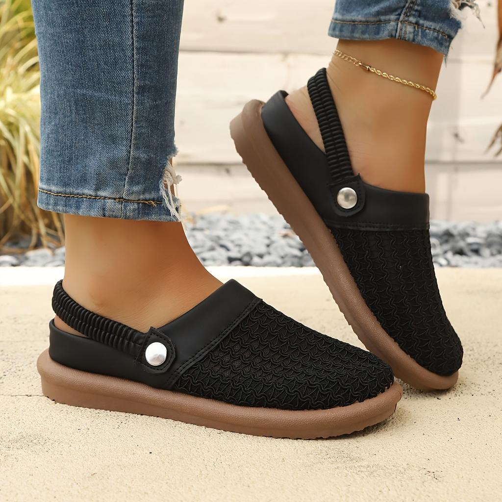 Zapatos Casuales Vintage de Moda para Exteriores para las Cuatro Estaciones, Mules, Zuecos para Mujer