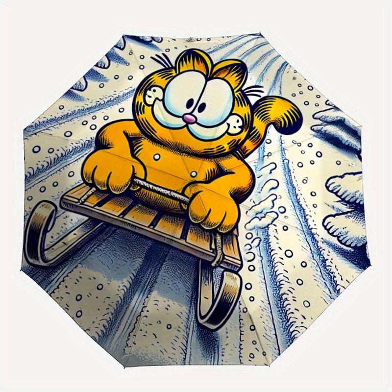 

Winter Fun Garfield Automatic Open/Close Windproof Umbrella Folding Umbrella,Portable Compact Perfect Gift for Birthday, Christmas0809204