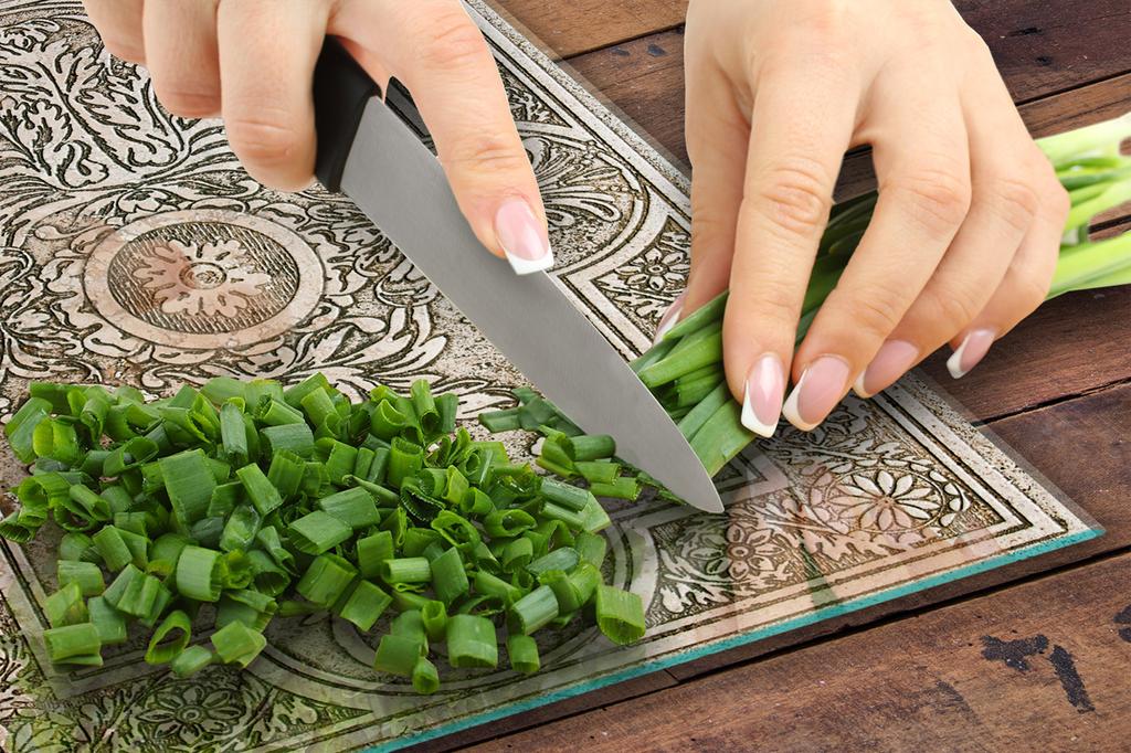 GLASS CUTTING BOARD 45x52 Vintage