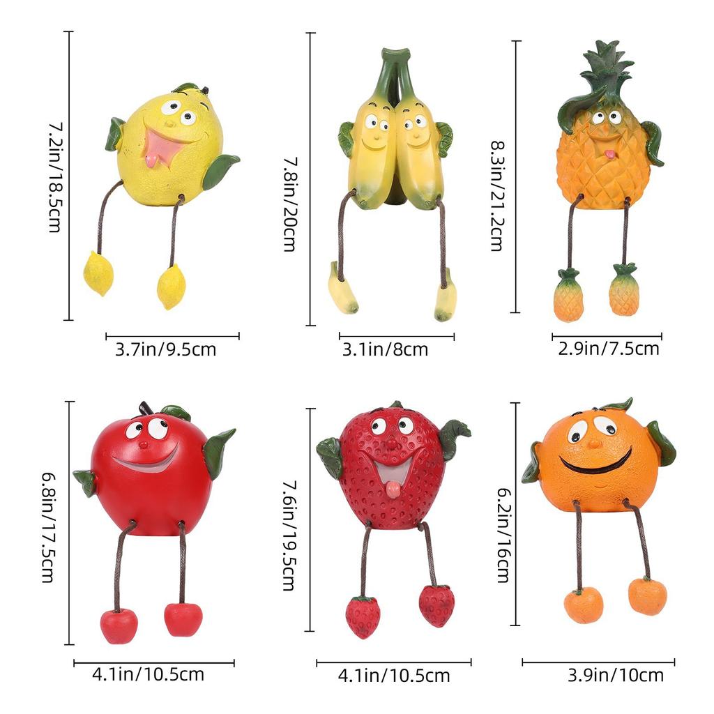 Cute Fruit Vegetable Ornament Creative Home Garden Decor Stress Relief Gift