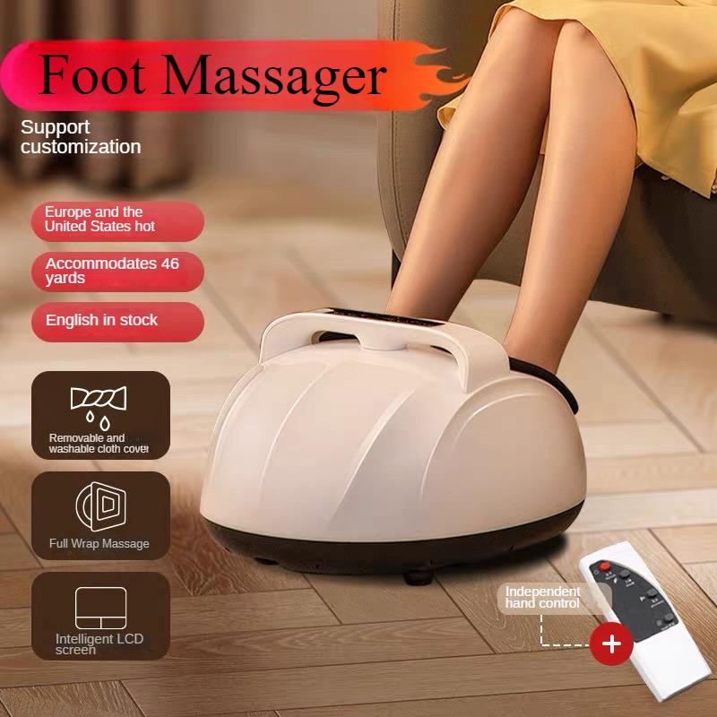 Foot Massager Machine Fully Automatic Airbag Wrapped Massager Household Heating And Kneading Pedicure Instrument With Handle