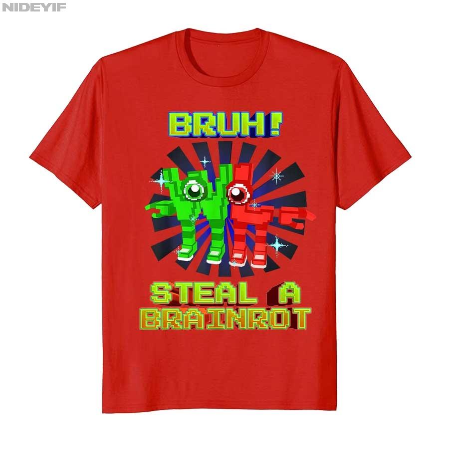 Bruh WL W or L Funny Brainrot for Boys Kids Teens T-shirt For Men Women 100% Cotton T Shirts Short Sleeve Tops 1124-1