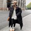 Yousheng Winter Down Coat Thickened Padded Stand Collar Neck Protection Pockets Zipper Closure Windproof Heat Retention Daily Cold Weather Outwear
