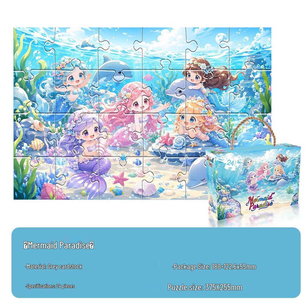 Educational Cartoon Jigsaw Puzzle for Kids Ages 3-6, Ideal Gift for Kindergarten Boys and Girls
